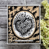 Katkin Kraft Love Is All Around 6 in x 8 in Clear Stamp Set