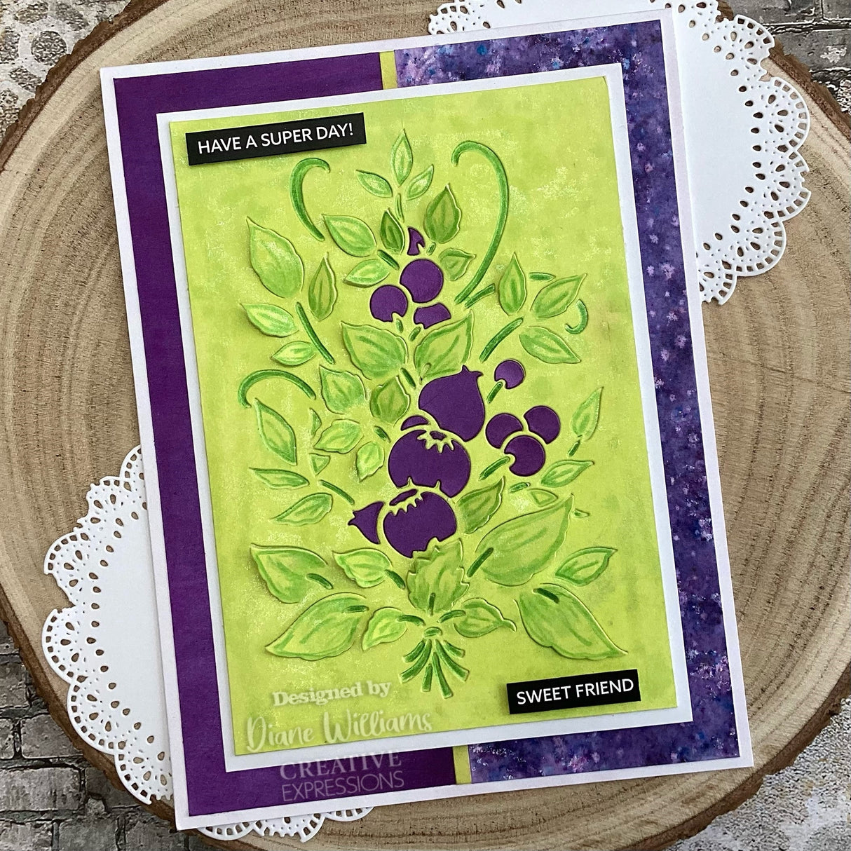 Creative Expressions Paper Cuts Cut & Lift Blueberry Bliss Craft Die