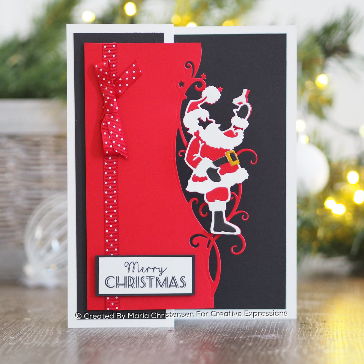 Creative Expressions Paper Cuts Edger Joyous Santa Craft Die