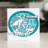 Creative Expressions Paper Cuts Edger Penguins Sledding Craft Die