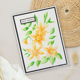Creative Expressions Daffodil Dreams Companion Colouring Stencil 6 in x 8 in Set of 2