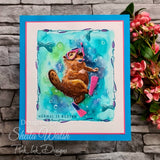 Pink Ink Designs Beaver Fever 6 in x 8 in Clear Stamp Set