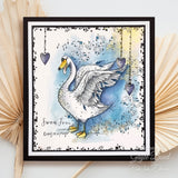 Pink Ink Designs Swan Jovi 6 in x 8 in Clear Stamp Set