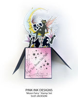 Pink Ink Designs Moon Fairy 6 in x 8 in Clear Stamp Set