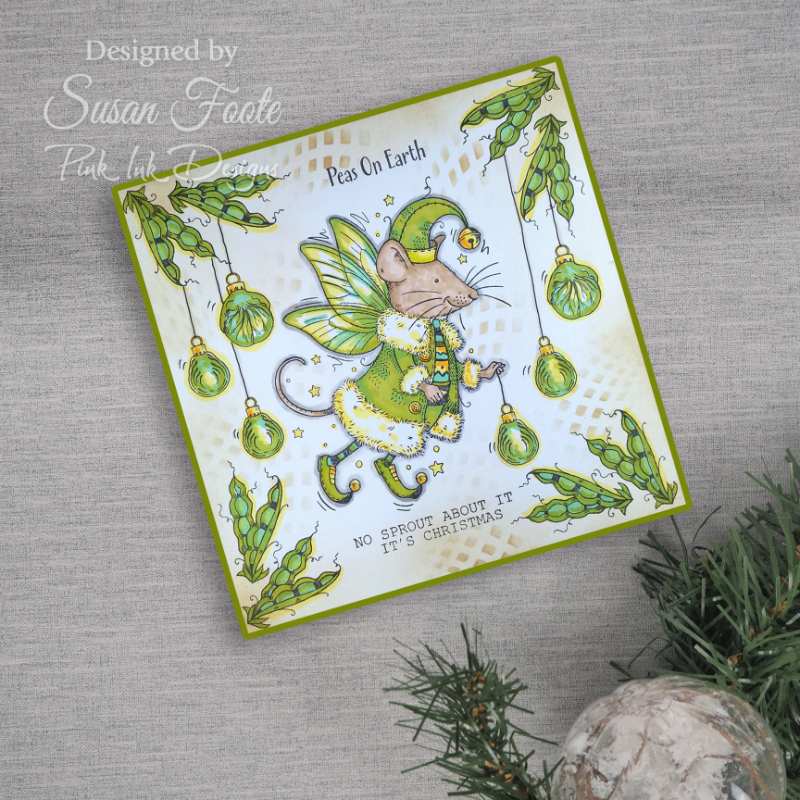 Pink Ink Designs Twist & Sprout 6 in x 8 in Clear Stamp Set