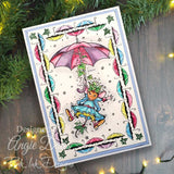 Pink Ink Designs The Brolly & The Ivy 6 in x 8 in Clear Stamp Set