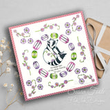 Pink Ink Designs Macaroon Racoon 6 in x 8 in Clear Stamp Set