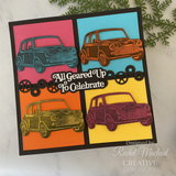 Creative Expressions Sue Wilson Mini Shadowed Sentiments All Geared Up To Celebrate Craft Die