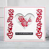 Creative Expressions Sue Wilson Slimline Anniversary Hearts Craft Die