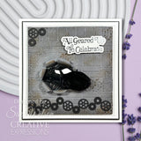 Creative Expressions Sue Wilson Mini Shadowed Sentiments All Geared Up To Celebrate Craft Die