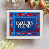 Creative Expressions Sue Wilson Mini Expressions Art Deco Fabulous Friend Craft Die