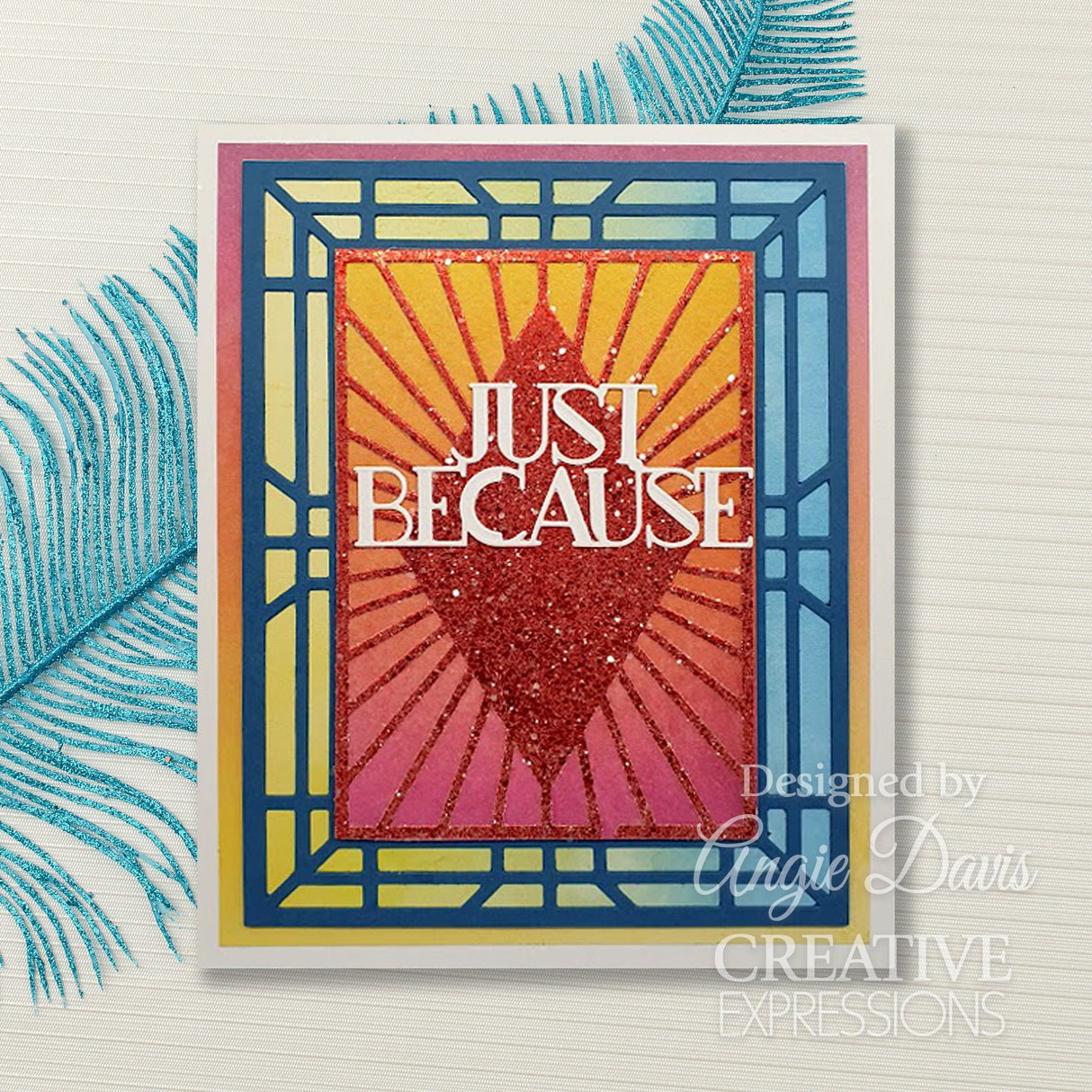 Creative Expressions Sue Wilson Art Deco Diamond Radiance Background Craft Die