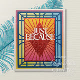 Creative Expressions Sue Wilson Art Deco Diamond Radiance Background Craft Die