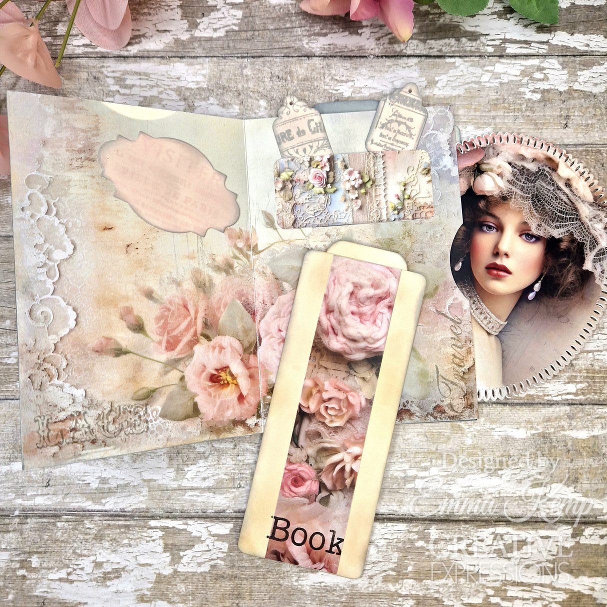 Creative Expressions Taylor Made Journals Chateau Rose 8 in x 8 in Paper Pad