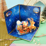 Father Christmas Fun Decoupage Topper Sheet