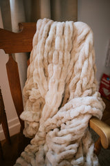 Caramel Swirl Double-sided Minky Blanket