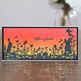 Creative Expressions Designer Boutique Collection Meadow View DL Pre Cut Rubber Stamp