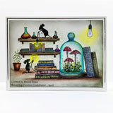 Lavinia Stamps - Purple Cap Mushrooms Stamp