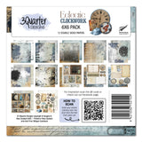3Quarter Designs Eclectic Clocks 6x6 Paper Pack