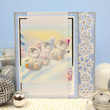 Festive Fancy-Edge Card Blanks - Snowflakes