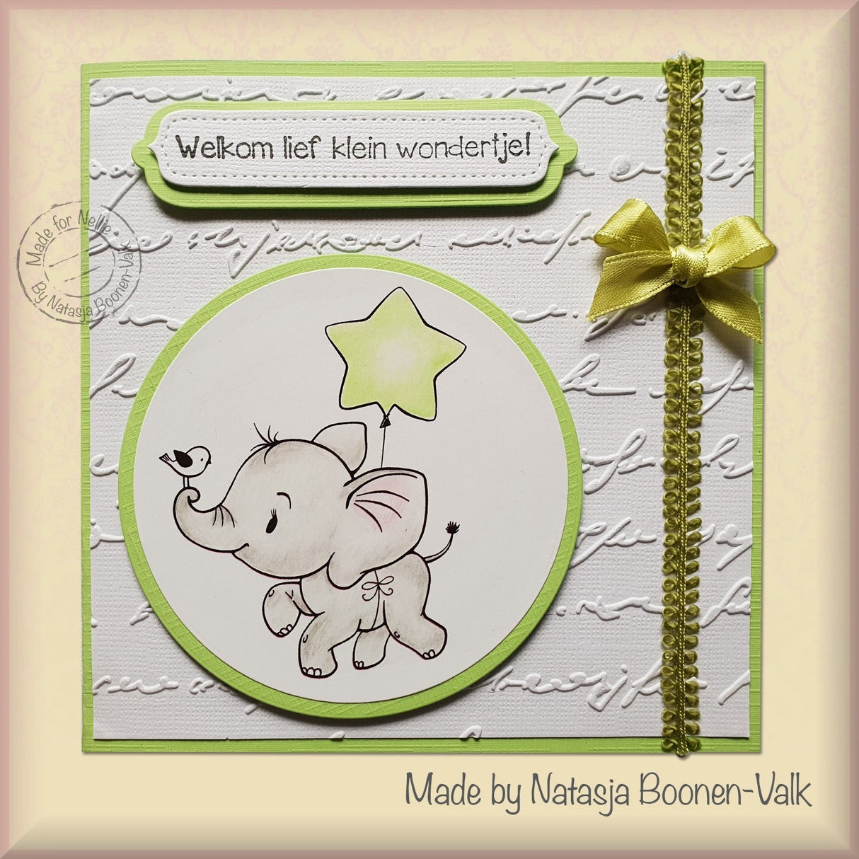 Nellie's Choice 3D Embossing Folder - Writing