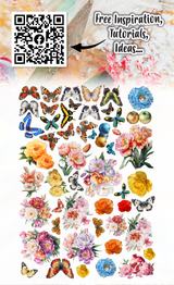 AALL and Create - A6 Ephemera Die-Cuts - Sorbet Petals