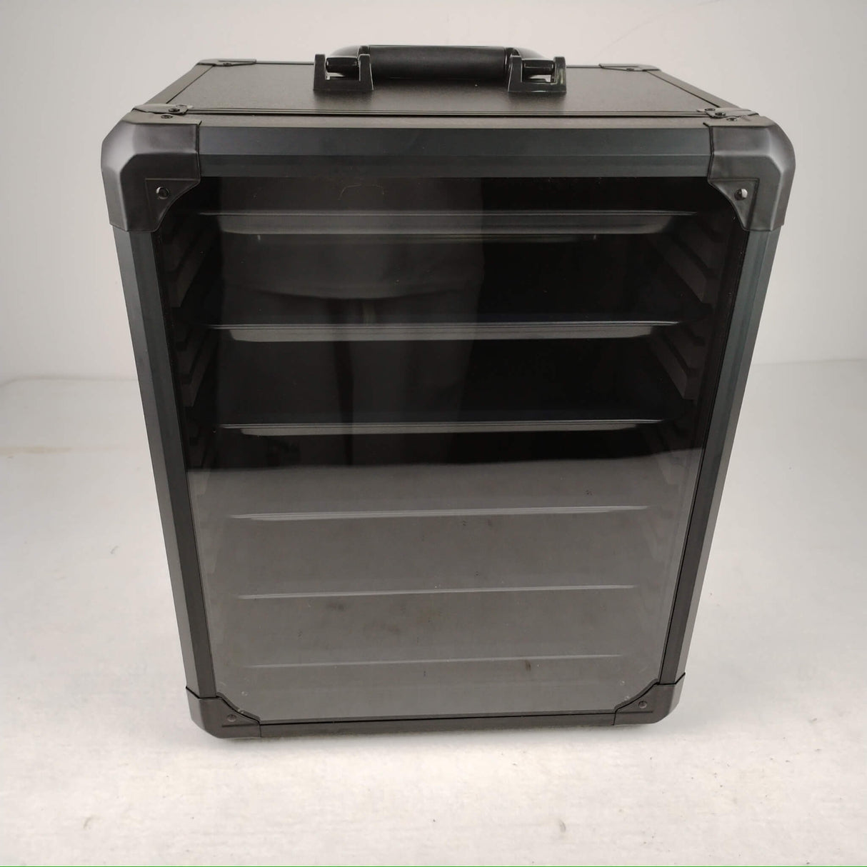 Aluminum Miniatures Display Case with 5 Magnetic Trays