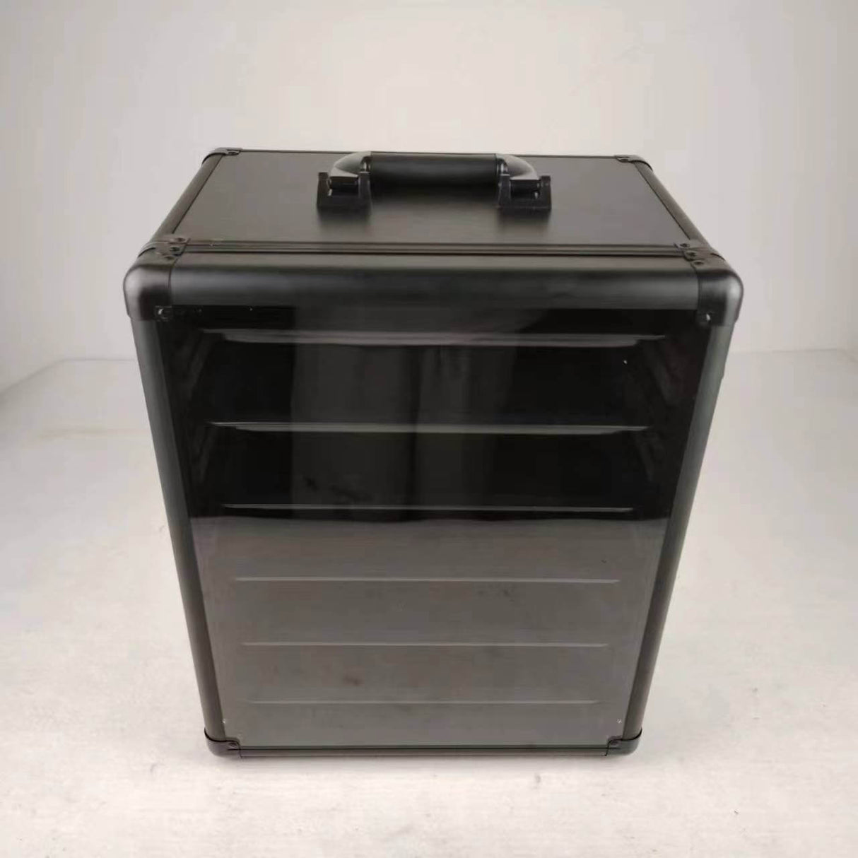 Aluminum Miniatures Display Case with 5 Magnetic Trays