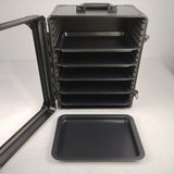 Aluminum Miniatures Display Case with 5 Magnetic Trays