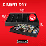 EVORETRO Card Sorting Tray – 18 Slots (Pack of 5)