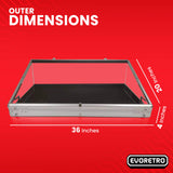EVORETRO Aluminum Acrylic Clear Top Display Vendor Trade Show showcase