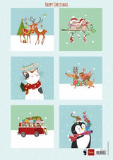 Cutting Sheet Happy Christmas A4