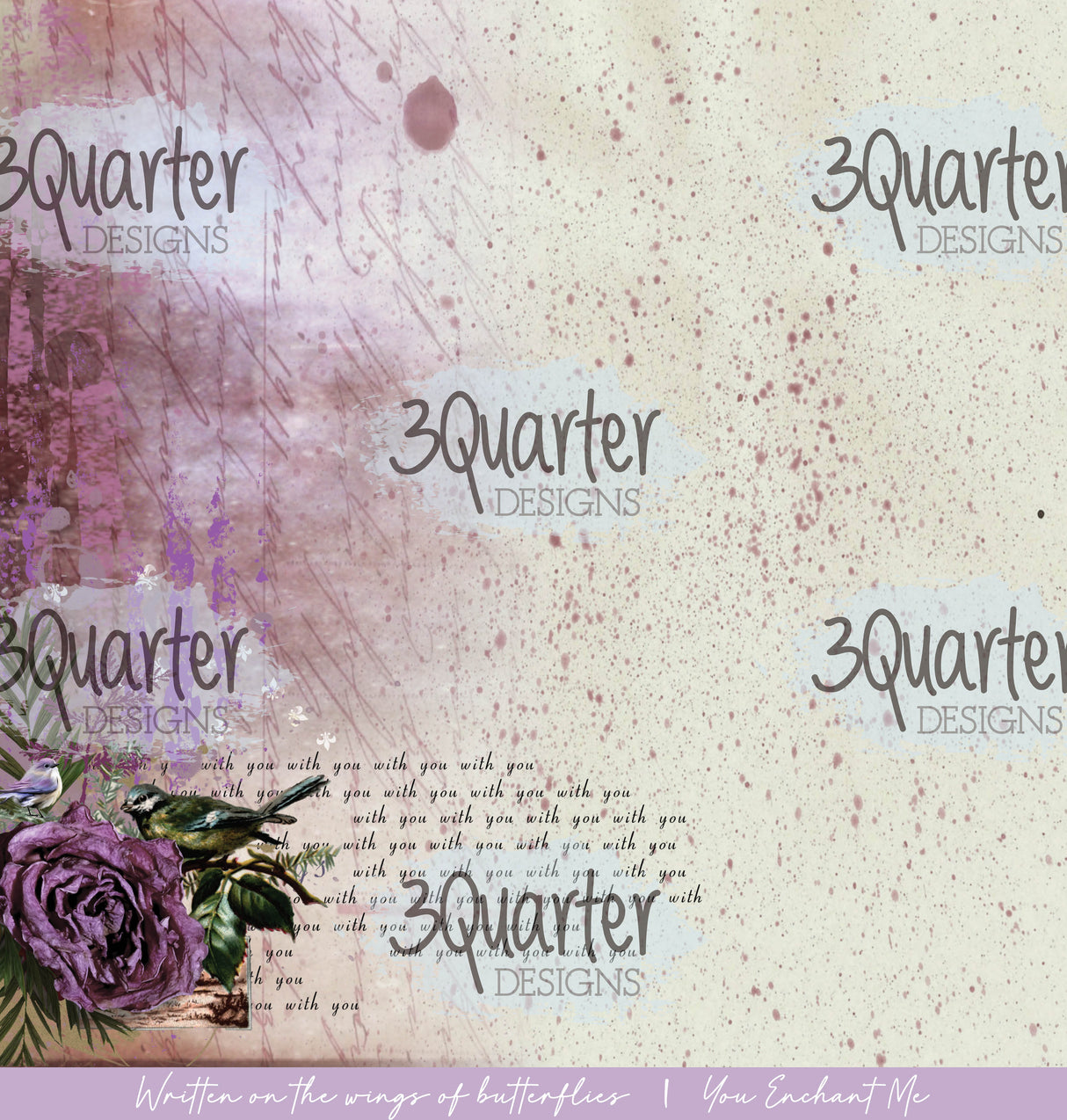 3Quarter Designs - Enchanted Amethyst - Scrapbook Collection