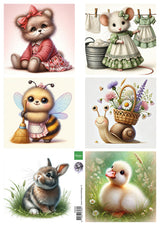 Marianne Design A4 Cutting Sheet - Cute Animals - by Fairybells