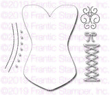Frantic Stamper Precision Die - Corset