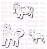 Frantic Stamper Precision Die - Frenchie, Basset, & Husky