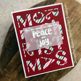 Frantic Stamper Precision Die - Reverse-Cut MeRry ChRiSTMAS background