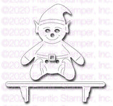Frantic Stamper Precision Die - Cute Elf and his shelf