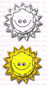 Frantic Stamper Precision Die - Happy Stitch Sun
