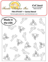 Frantic Stamper - 6"x6" Stencil - Cactus