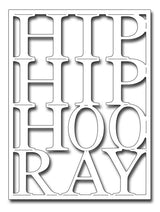 Frantic Stamper Precision Die - Hip Hip HooRay Card Panel