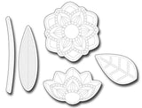 Frantic Stamper Precision Die - Grateful Florals Outlines