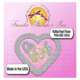 Frantic Stamper Precision Die - Ruffled Heart Frame