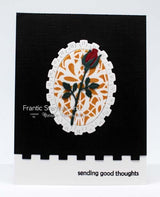 Frantic Stamper Precision Die - Ruffled Oval Frames & Cameo