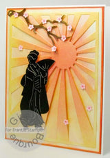 Frantic Stamper Precision Die - Geisha with Fan