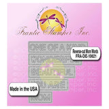 Frantic Stamper Precision Die - Reverse-cut Mom Words