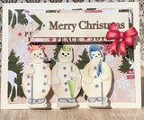 Frantic Stamper Precision Die - Victorian Accordian Snowmen