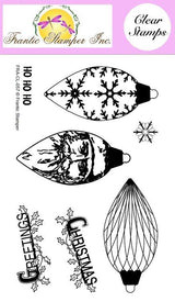 Frantic Stamper Clear Stamp Set - Pinecone Ornaments