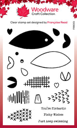 Woodware Clear Singles Build A Fish 6 in x 8 in Stamp