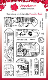 Woodware Clear Singles Tag Collection 6 in x 8 in Stamp
